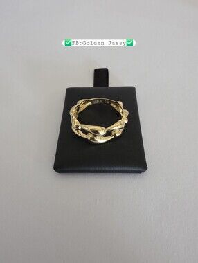18K Real Gold Ring 7.5